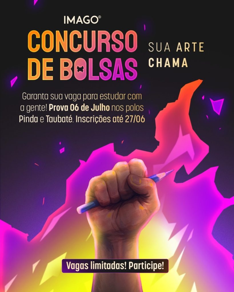 Concurso para Bolsas da Escola de Artes Imago oferece até 100% de desconto