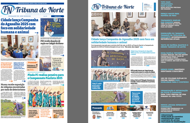 Tribuna do Norte apresenta nova diagramação com visual moderno e leitura mais fluida