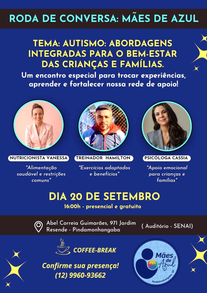 Mães de Azul’ realiza encontro para famílias atípicas