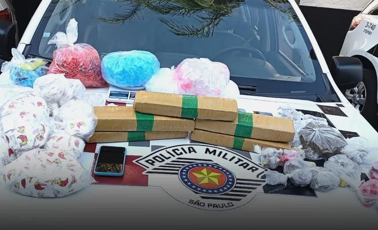PM apreende mais de 10 quilos de drogas no Araretama