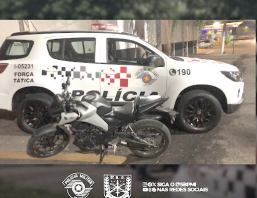 Força Tática localiza motocicleta furtada e devolve veículo ao dono em Pindamonhangaba