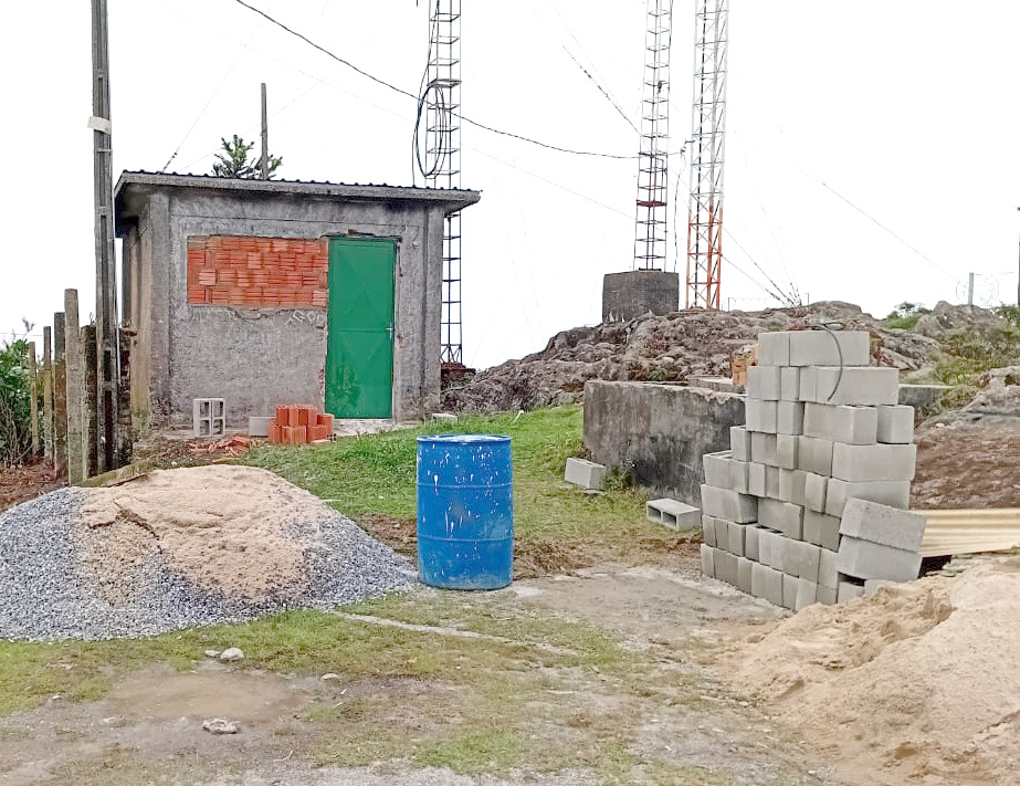 Pinda reforma abrigo para transmissão dos canais de TV e de Rádio