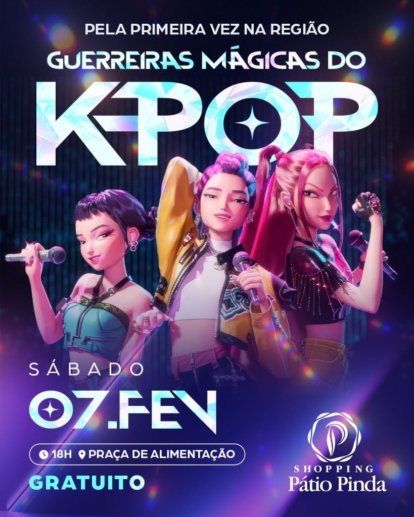 Espetáculo inspirado nas “Guerreiras do K-Pop” é atração no Shopping Pátio Pinda