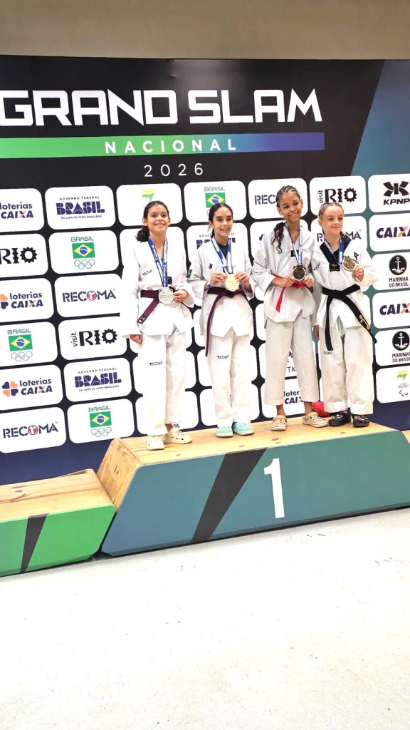Taekwondo de Pinda conquista resultados expressivos na Seletiva Aberta e no Grand Slam 2026
