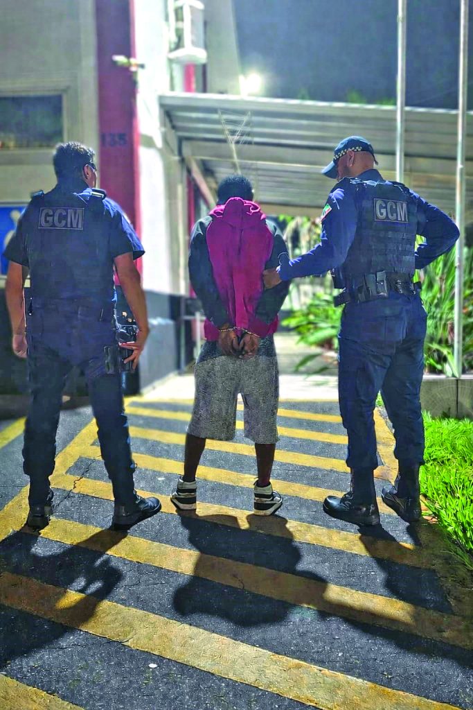 GCM age rápido após roubo e prende suspeito com apoio de câmeras de monitoramento