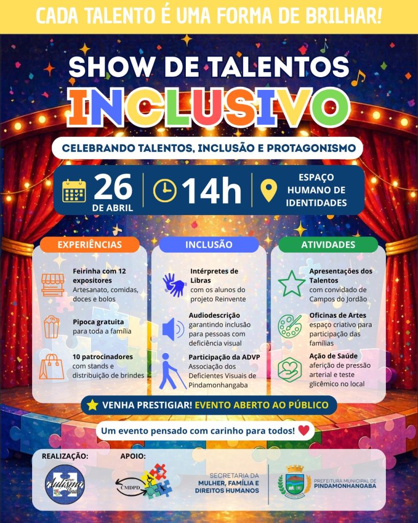 Show de Talentos promove inclusão e celebra a diversidade artística