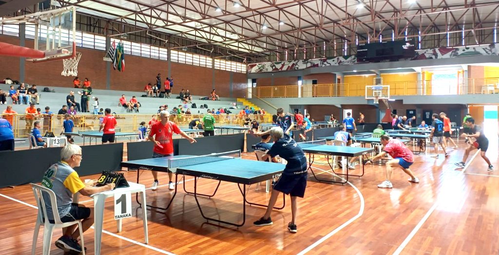 1° etapa do Tanaka Open de Tênis de Mesa reúne mais de 160 atletas em Pinda
