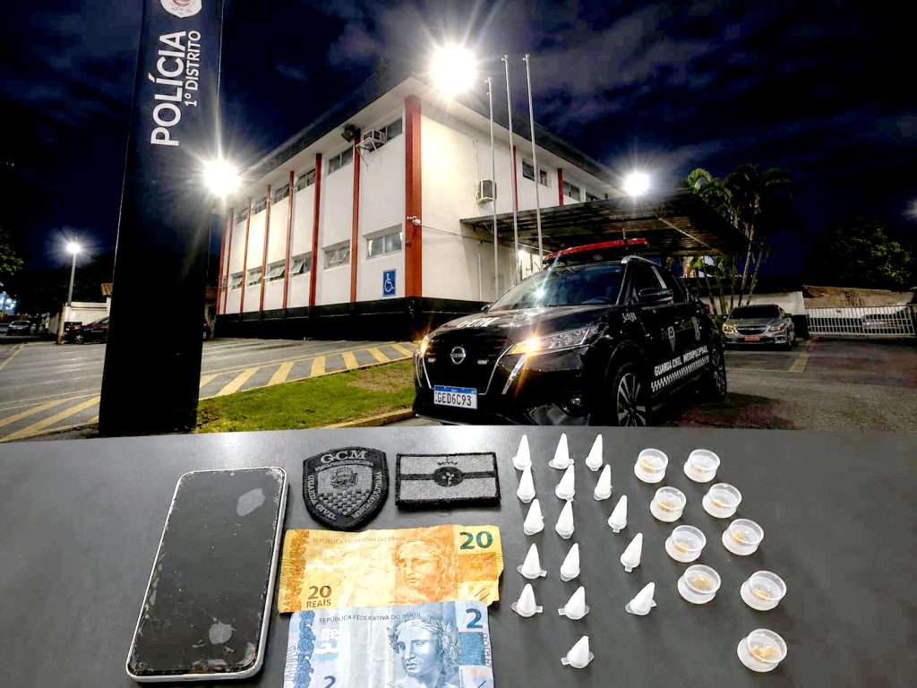 GCM prende homem por tráfico de drogas na região central