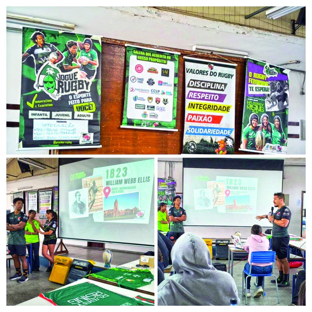 Rugby inspira estudantes do Ensino Médio em atividade na EE Ryoiti Yassuda