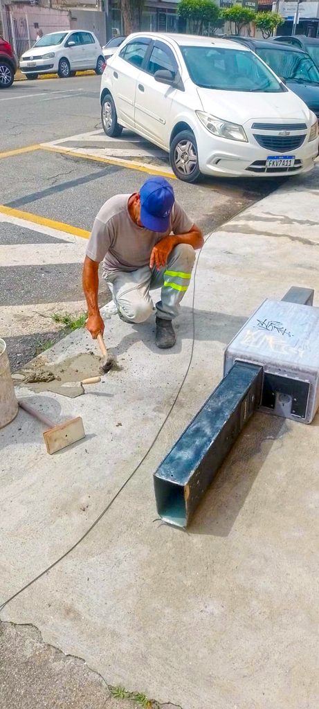 Prefeitura de Pinda inicia retirada de antigos parquímetros com implantação da nova Zona Azul